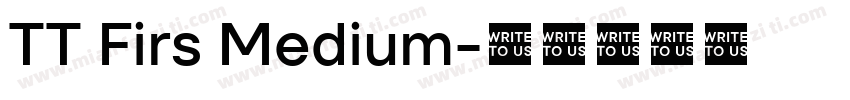 TT Firs Medium字体转换